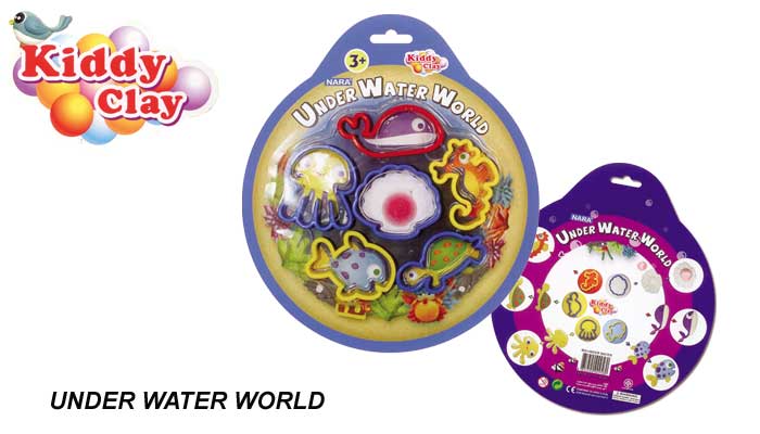 كرت قوالب معجون حيوانات البحر 6 اشكال UNDER WATER WORLD