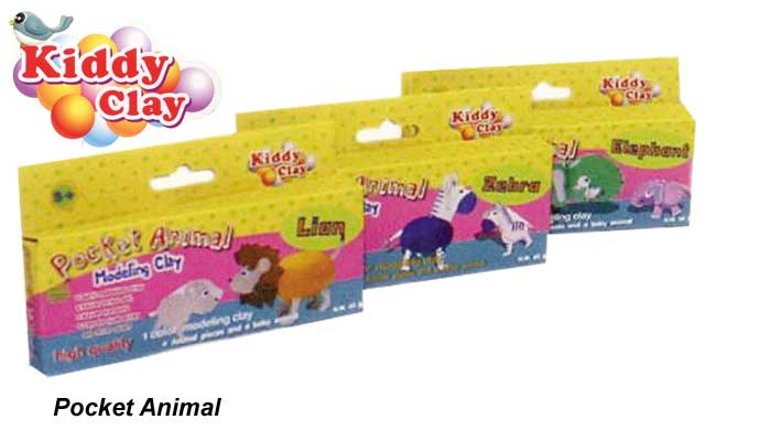 علبة معجون اطفال صغيرة اشكال حيوانات POCKET ANIMAL
