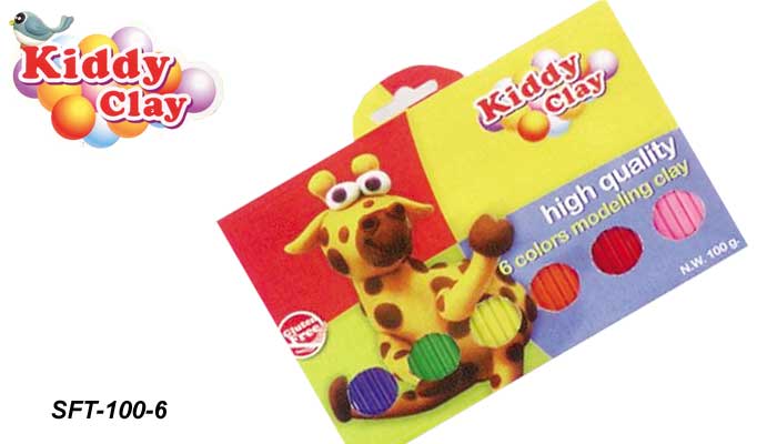 كرت معجون اطفال 6لون SFT_100_6 او 003_6100