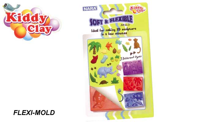 كرت قوالب معجون سيليكون 6 اشكال FLEXI_MOLD